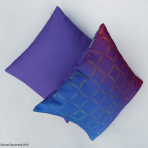 Geometrical design, blue-magenta gradient