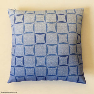 Geometrical Design, blue-white gradient