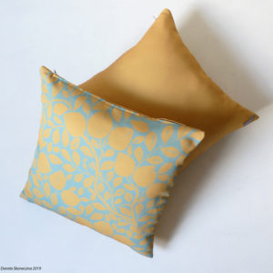Leaf Design green/teal and yellow