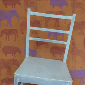 Africa, orange and purple colourway